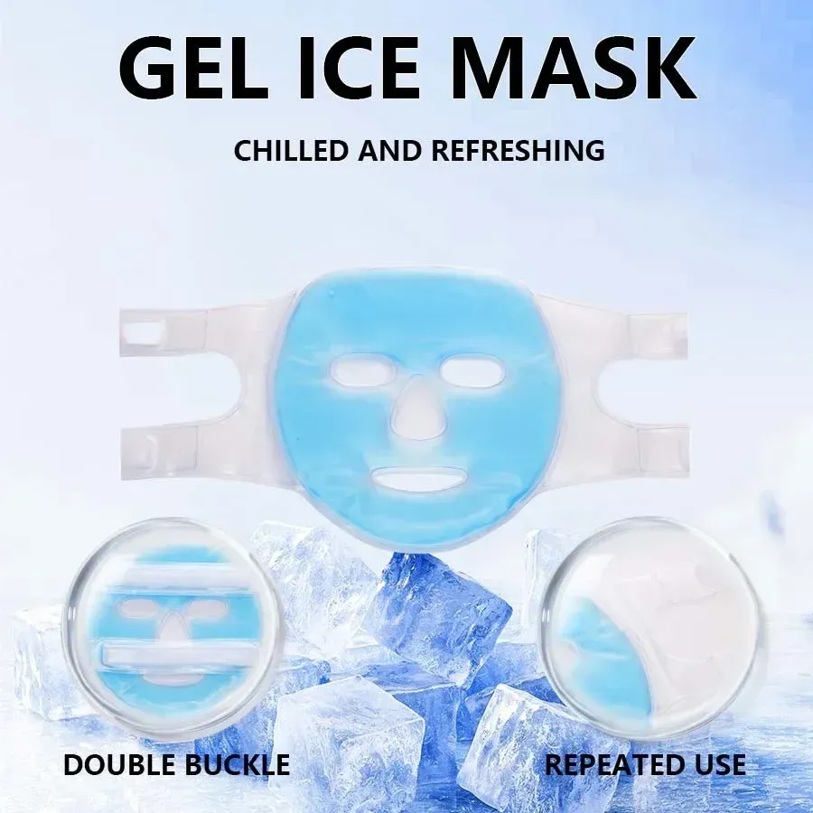 Masque en gel appliqué sur le visage