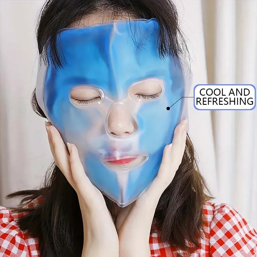 Masque en gel pour le visage, moment de détente