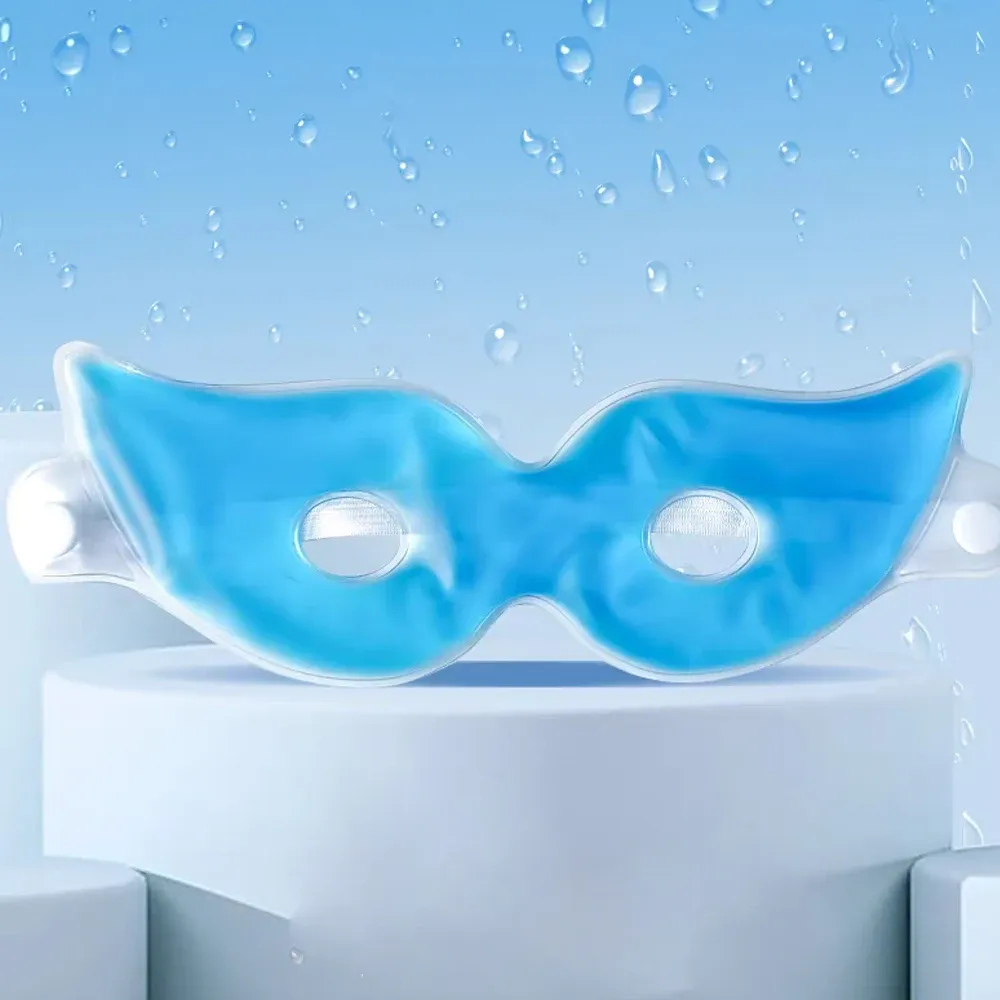 Masque Rafraîchissant en Gel pour le Visage et les Yeux, Compresse Thérapie Chaud/Froid en PVC 9