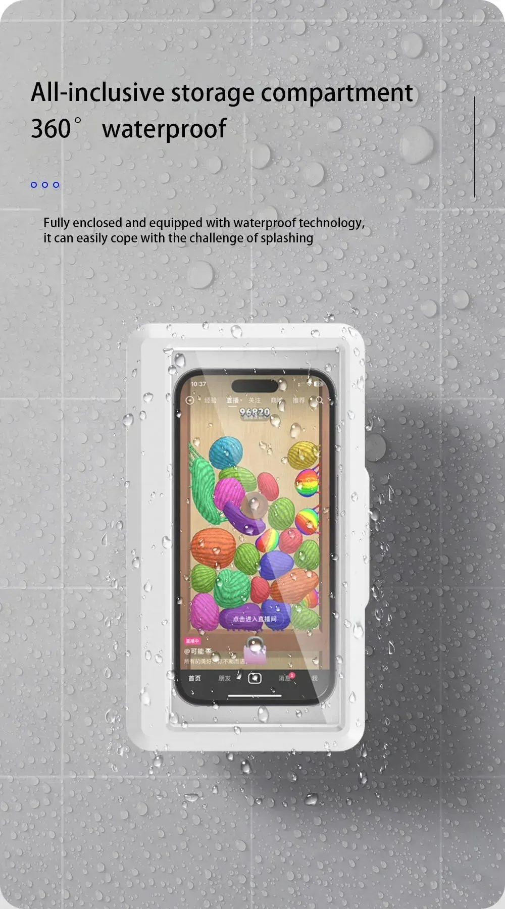 Support de téléphone mural rotatif, utilisation en cuisine