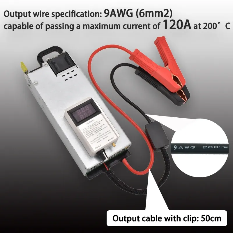 Chargeur rapide LiFePO4 14,6 V, réglable de 3 à 15 V et de 2 à 62 A 4
