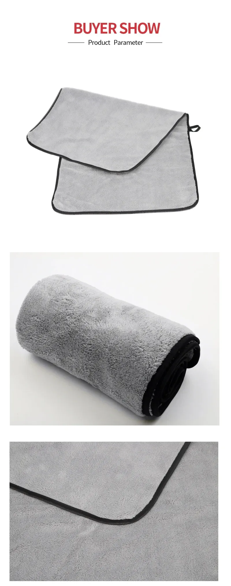 Serviette de lavage en microfibre pour le séchage de véhicule
