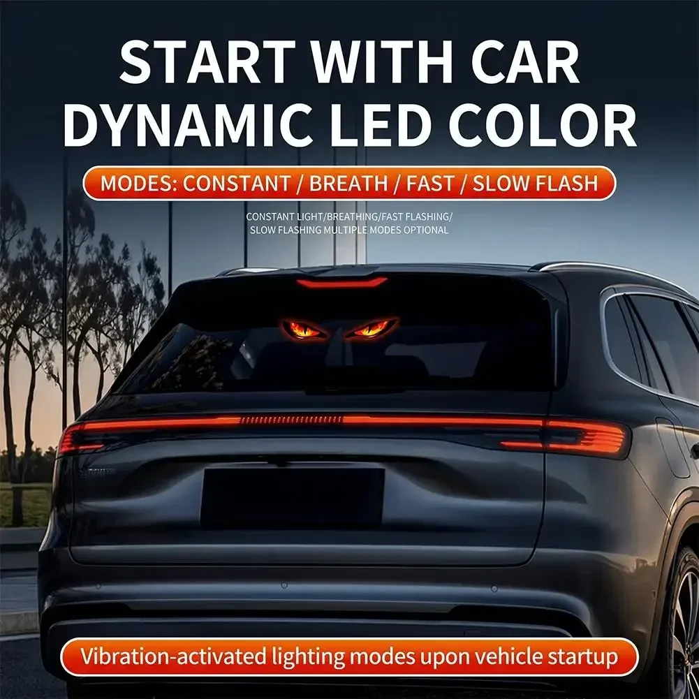 Lampe d'ambiance LED Demon Eye pour voiture, effet de respiration