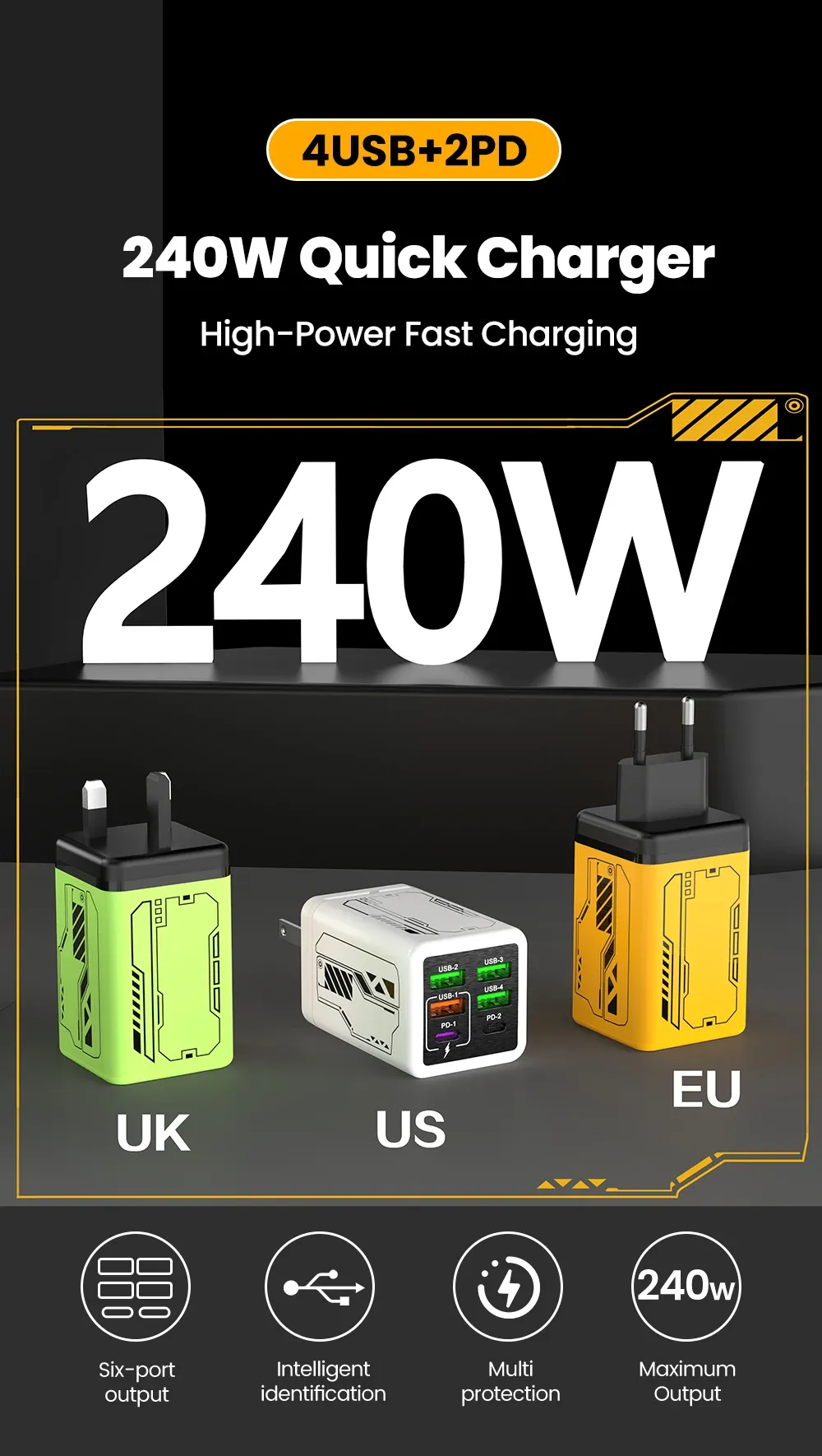Présentation du chargeur ultra rapide