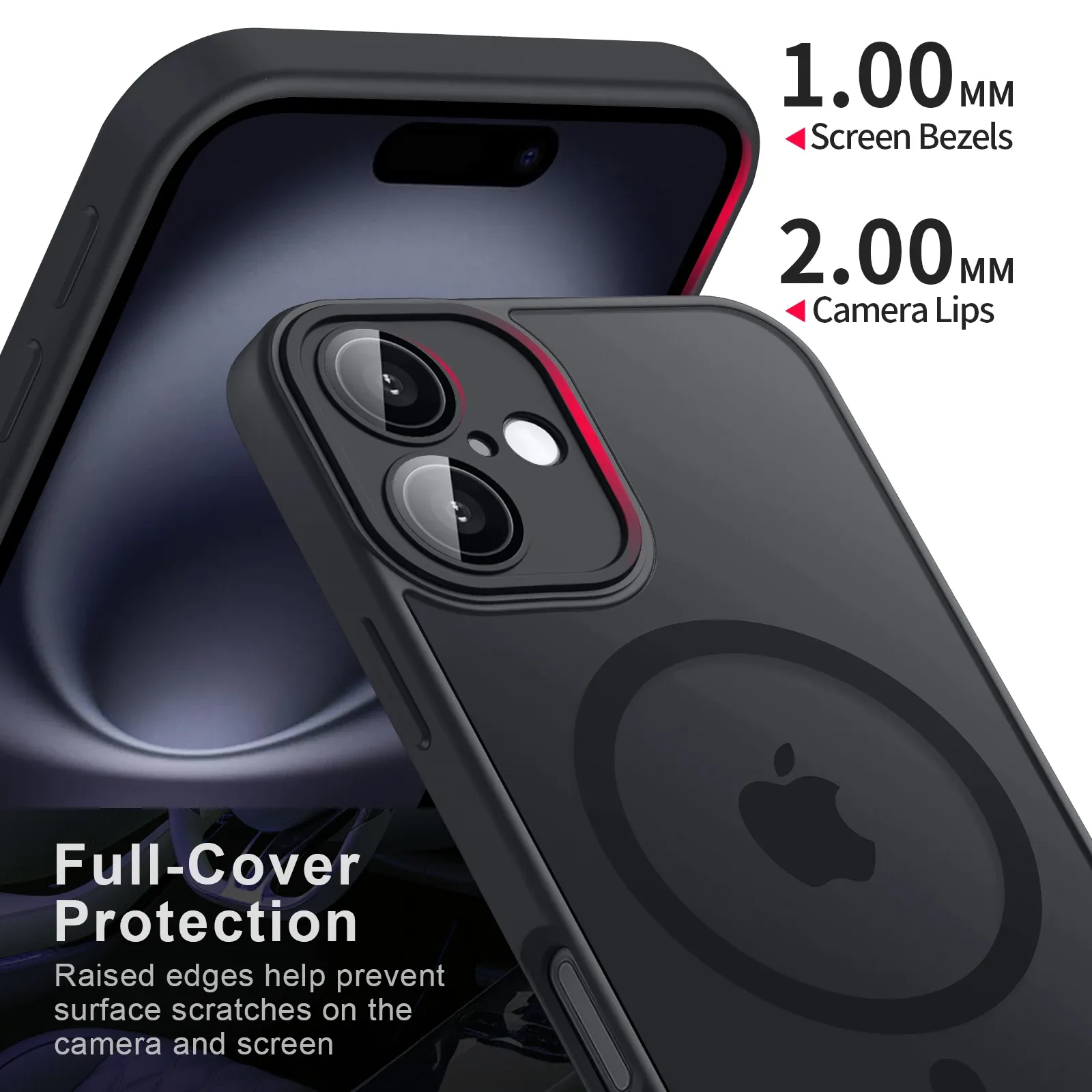 Étui de luxe magnétique translucide antichoc pour iPhone 11 à 16, compatible MagSafe 3