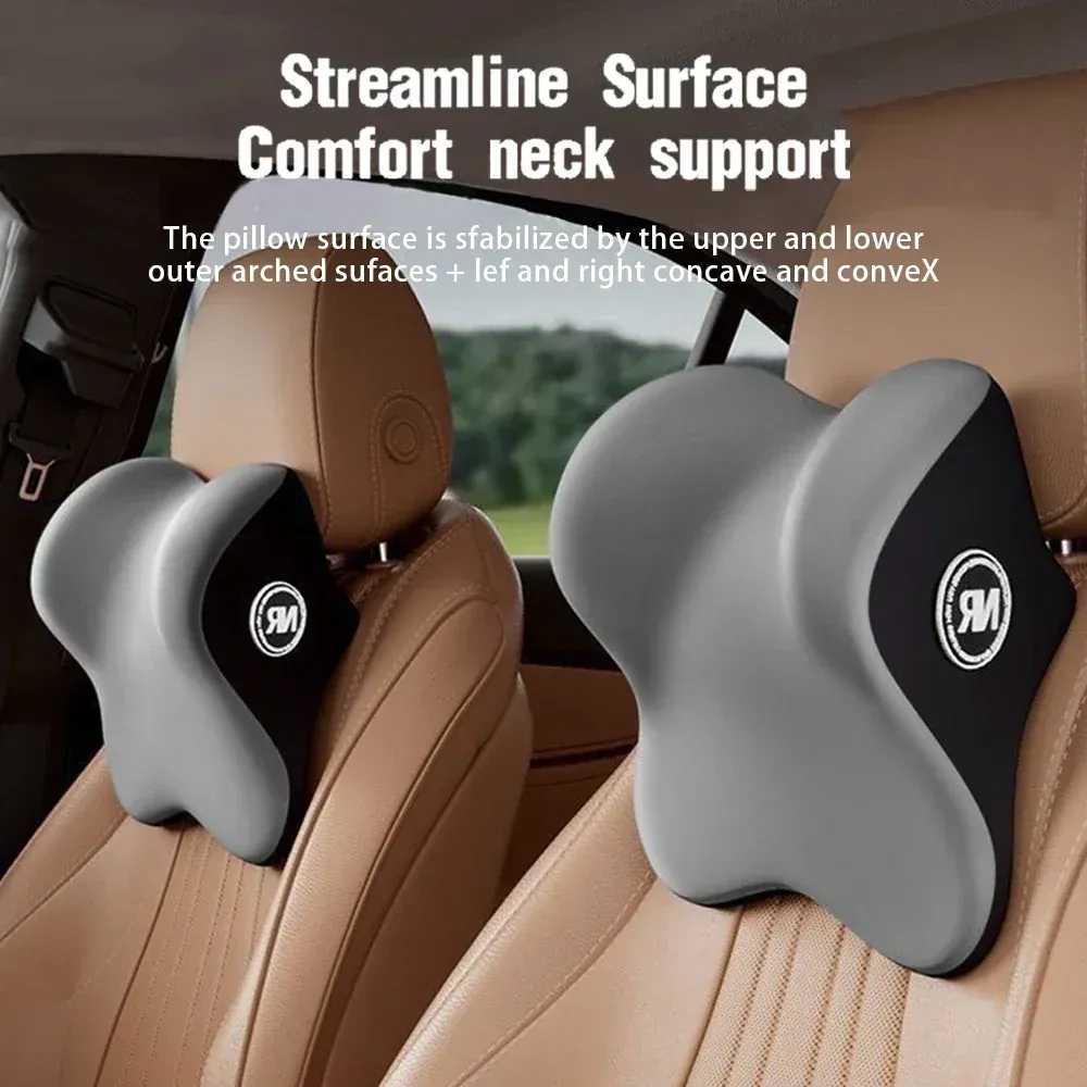 Coussin d'appui-tête et lombaire universel en mousse à mémoire de forme pour voiture 3