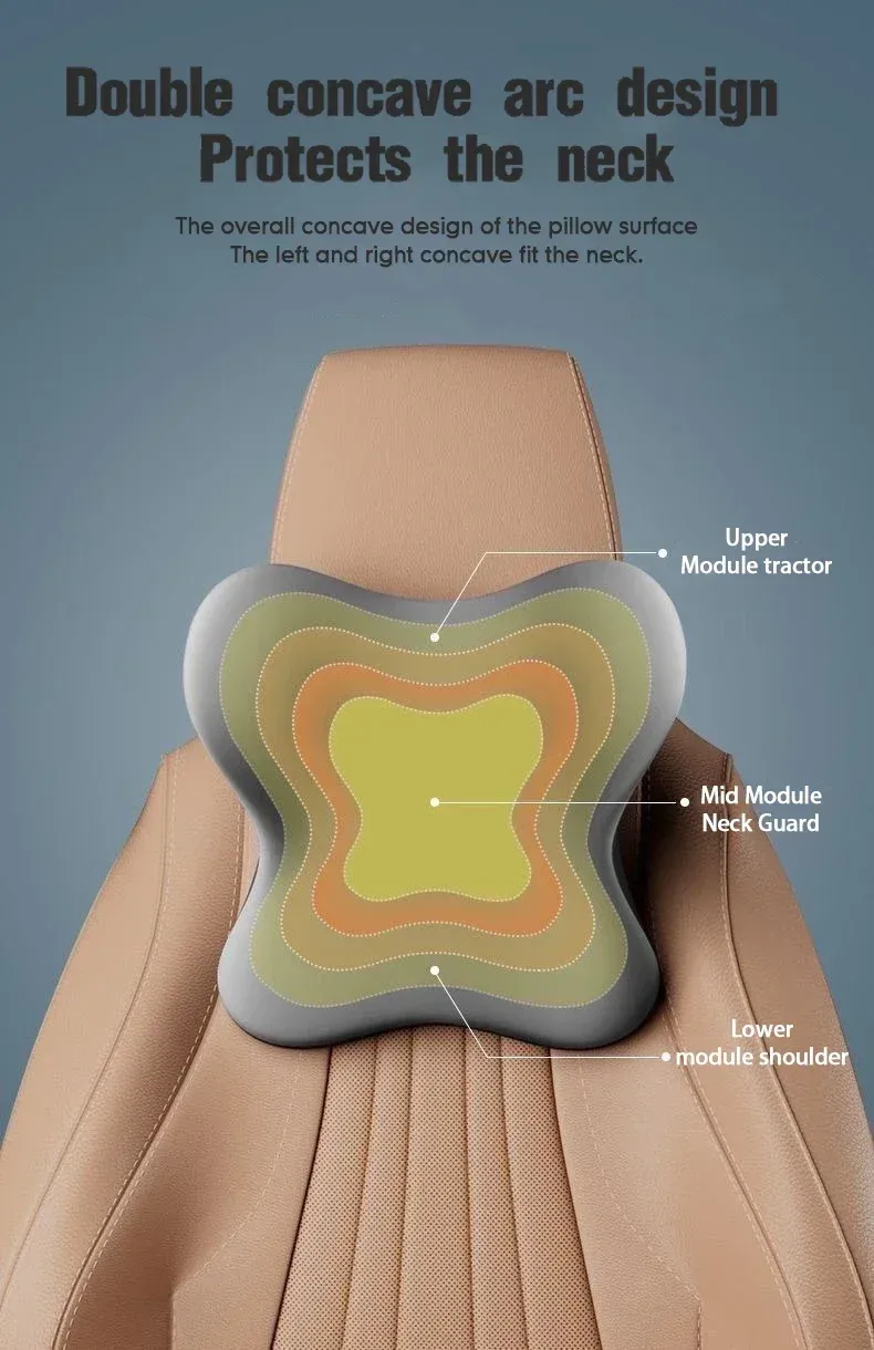 Oreiller de cou ergonomique en situation d'utilisation