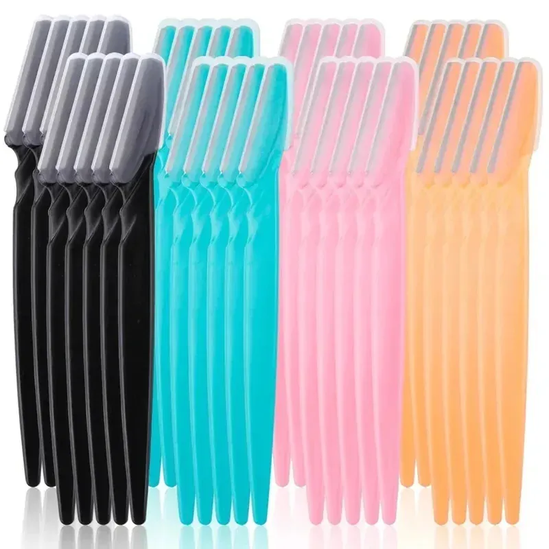 Lot de 5 ou 20 rasoirs portables pour sourcils