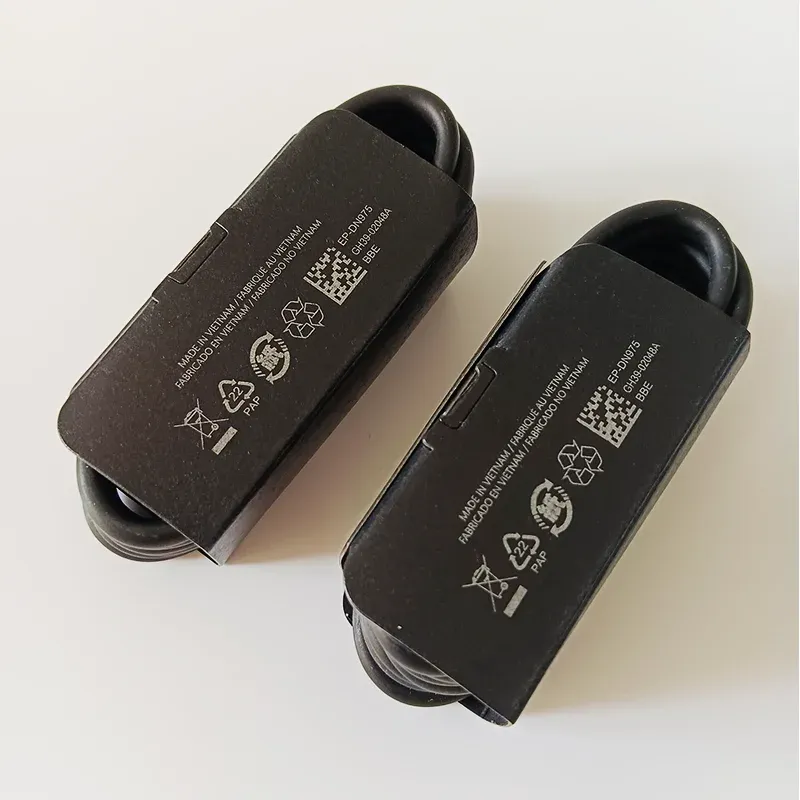 Câble USB-C Samsung, emballage et présentation