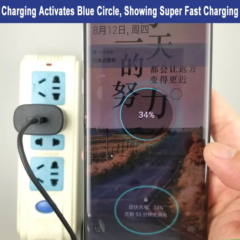 Câble USB-C Samsung, vue rapprochée