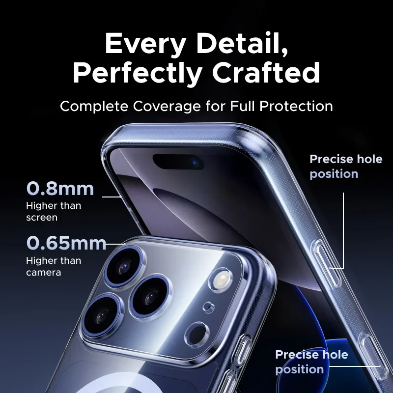 UGREEN Étui magnétique pour iPhone 18 et 17 Pro, coque antichoc compatible MagSafe pour iPhone 17, 16, 15, 14 Pro et 17 Pro Max 5