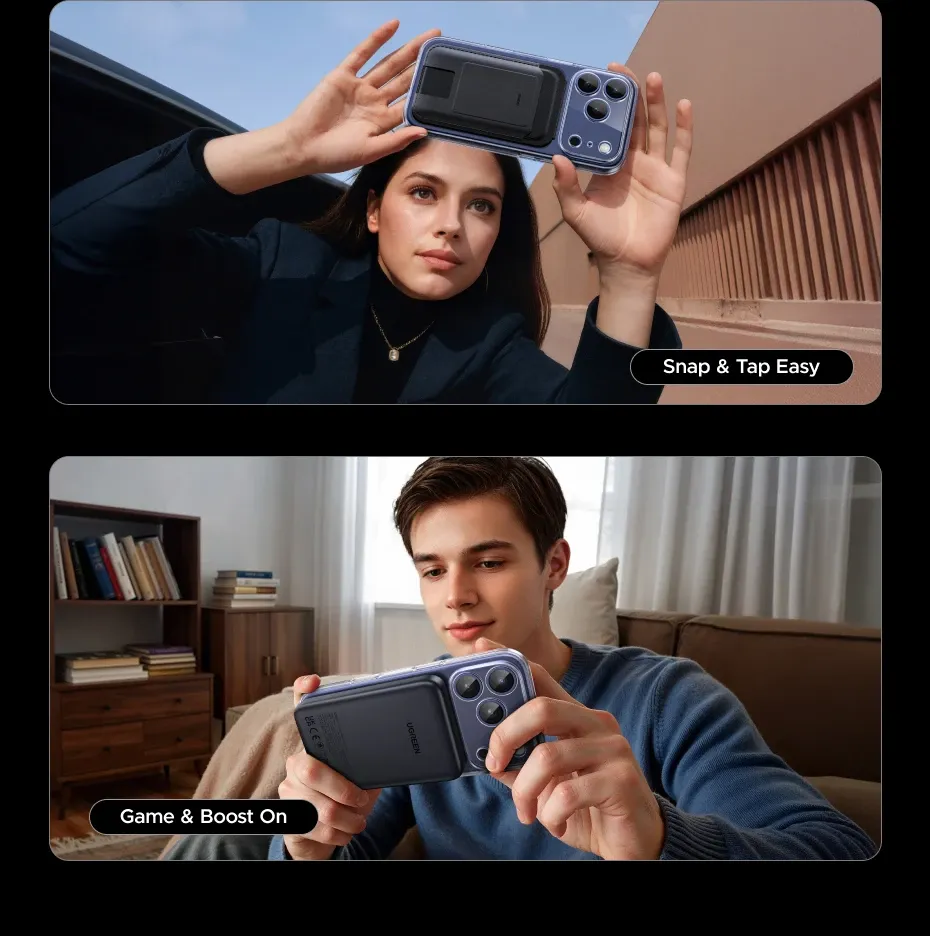 Usage quotidien avec la coque magnétique