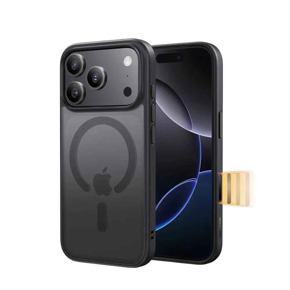 UGREEN Étui magnétique pour iPhone 18 et 17 Pro, coque antichoc compatible MagSafe pour iPhone 17, 16, 15, 14 Pro et 17 Pro Max 9