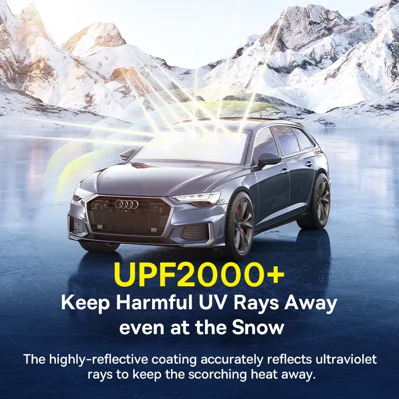 Baseus DT1 – Pare-soleil pliable pour pare-brise avant de voiture, protection UV pour l'été 3