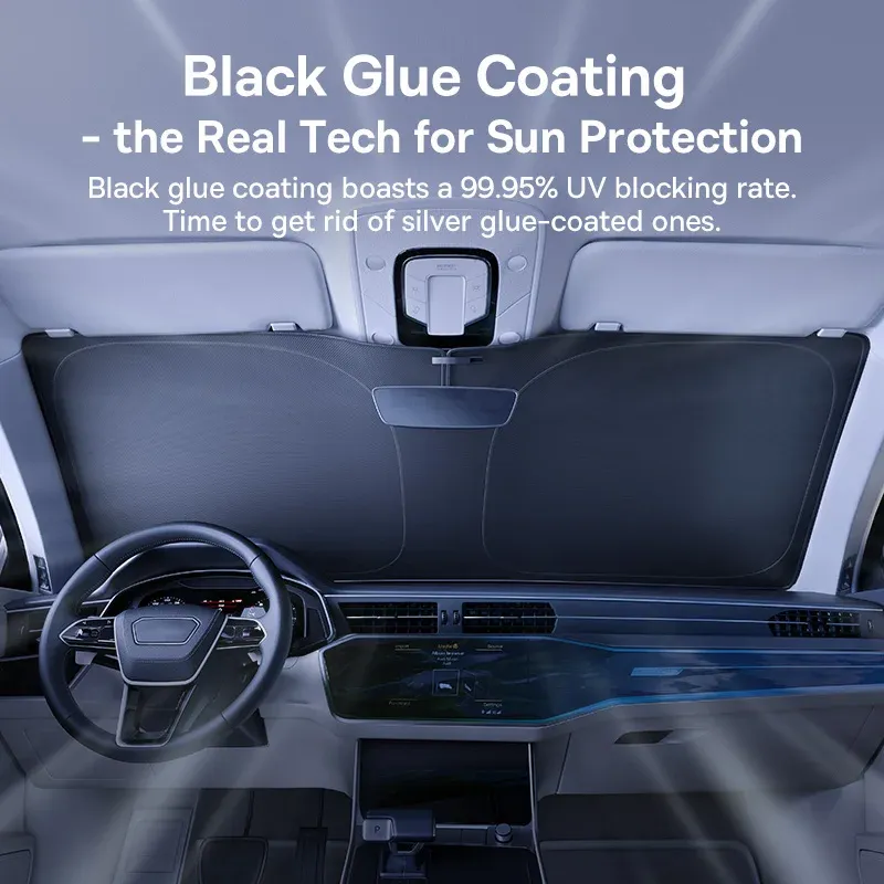Baseus DT1 – Pare-soleil pliable pour pare-brise avant de voiture, protection UV pour l'été 2