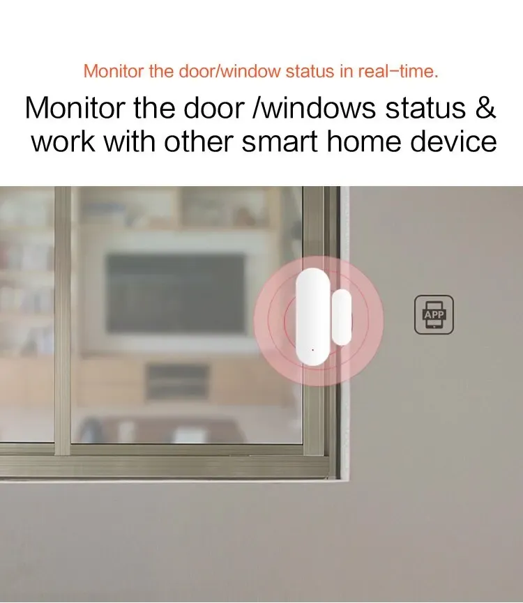 Détail du capteur de porte Tuya Smart