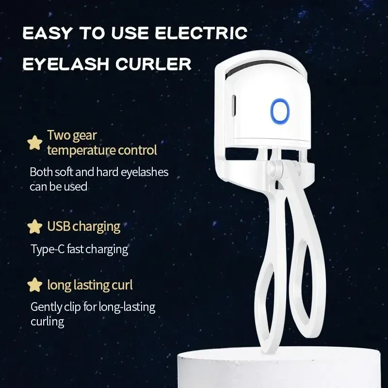 Recourbe-cils chauffant électrique rechargeable par USB 3