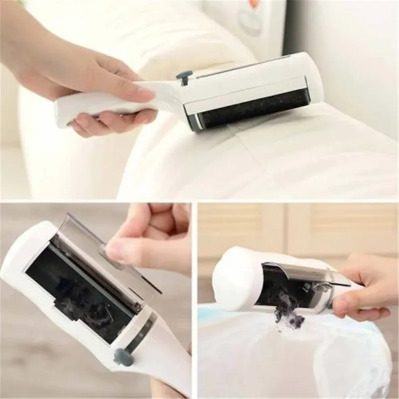 Brosse électrostatique auto-nettoyante pour poils d'animaux, vêtements et meubles 3