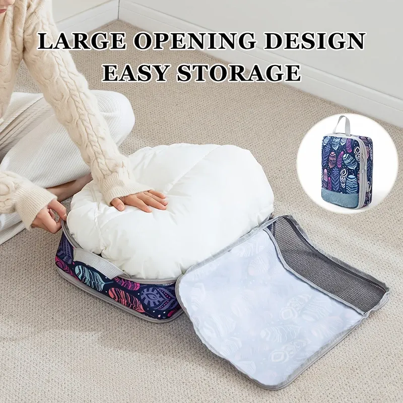 Sac de rangement compressible en détail