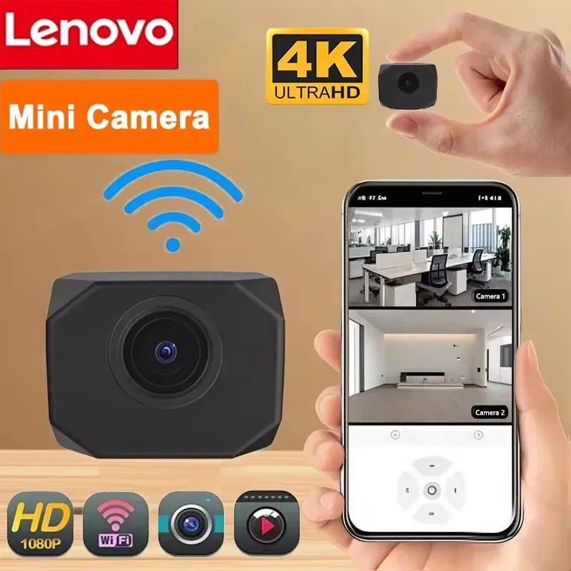 Caméra intelligente Lenovo 4K HD Wi-Fi avec point d'accès et surveillance à distance - Image 1