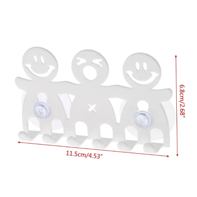Porte-brosse à dents mural à ventouse Smiley 4
