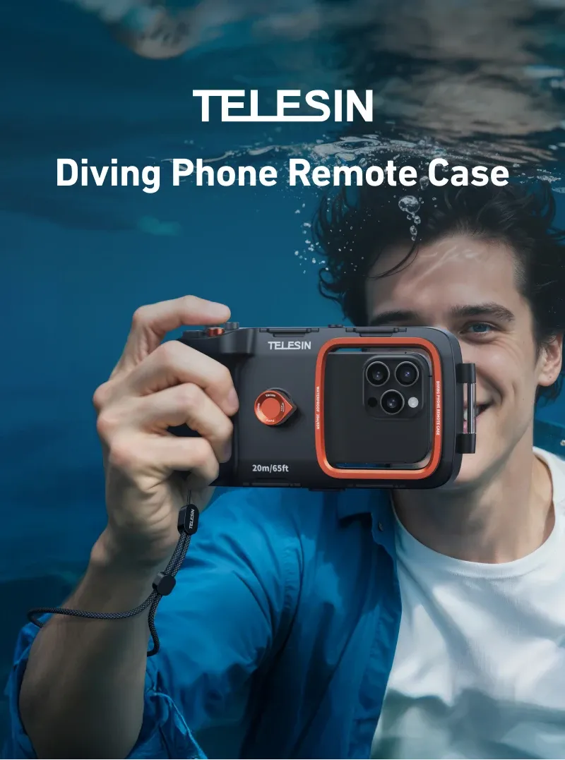 Étui de plongée TELESIN pour smartphone, vue générale