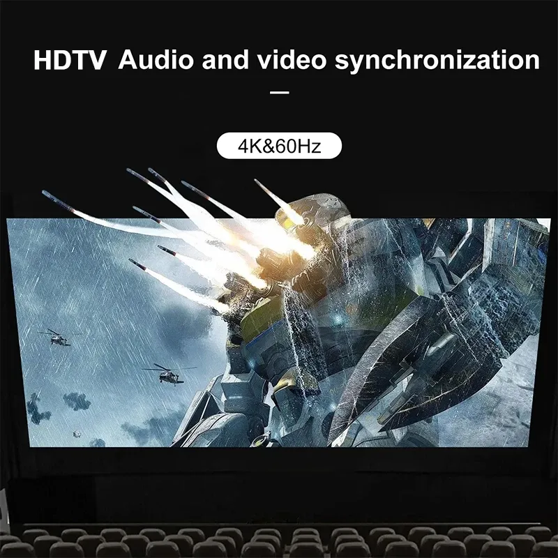 Commutateur vidéo 4K 60Hz 3D Mini 3 ports HD, commutateur vidéo 4K@30/1080P, hub 3 entrées 1 sortie, câble pour DVD HDTV Xbox PS4

Wait, that's the French original. Here is the translation to English... no. Let me correct:

Commutateur vidéo HDMI 4K 60 Hz 3D, mini switch 3 ports, 3 entrées 1 sortie, compatible DVD, HDTV, Xbox et PS4 3