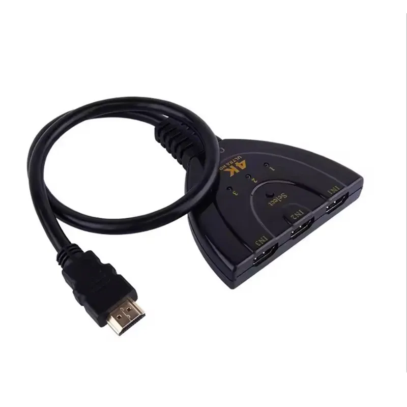 Mini commutateur HDMI 3 entrées 1 sortie, finitions