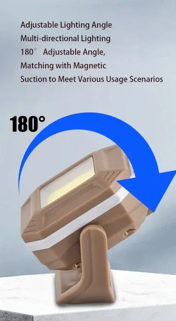 Lampe de travail en utilisation