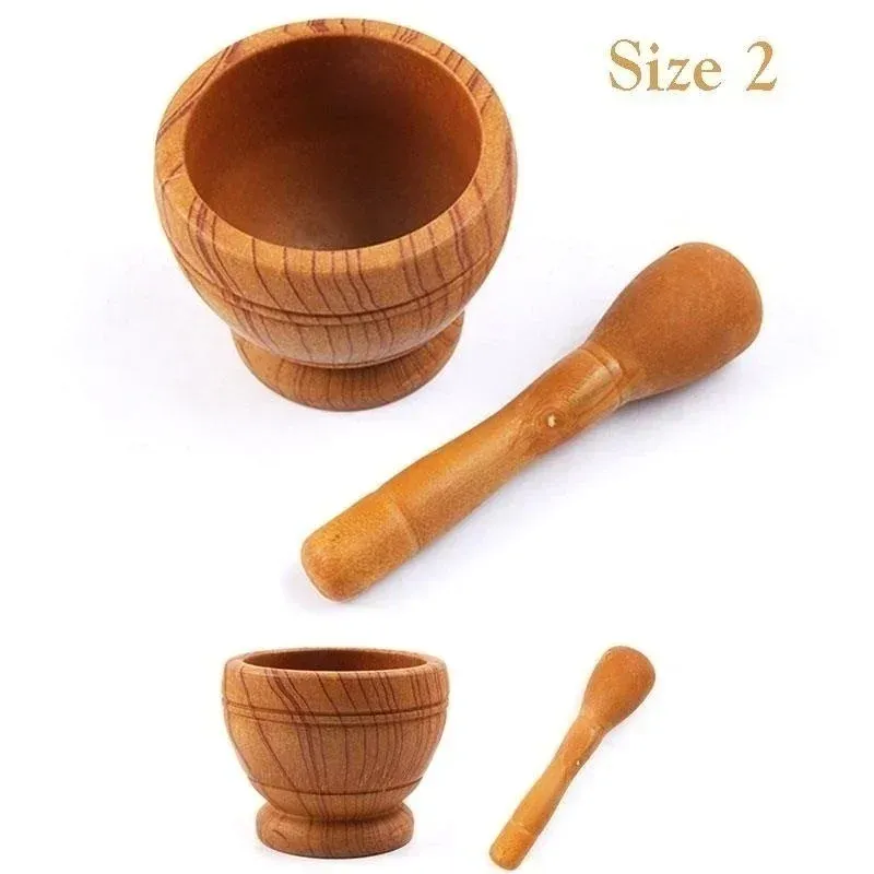Ensemble mortier et pilon en résine pour ail, herbes et épices, avec bol et broyeur, ustensiles de cuisine professionnels 9