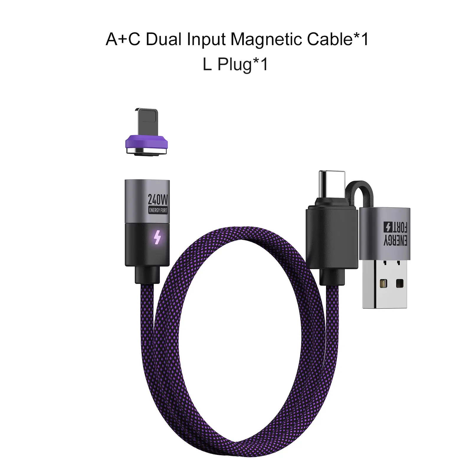 Câble de charge magnétique USB-C 240 W PD 3.1, USB-C vers USB-C/Micro USB, câble de charge rapide pour smartphone, ordinateur portable et tablette 14