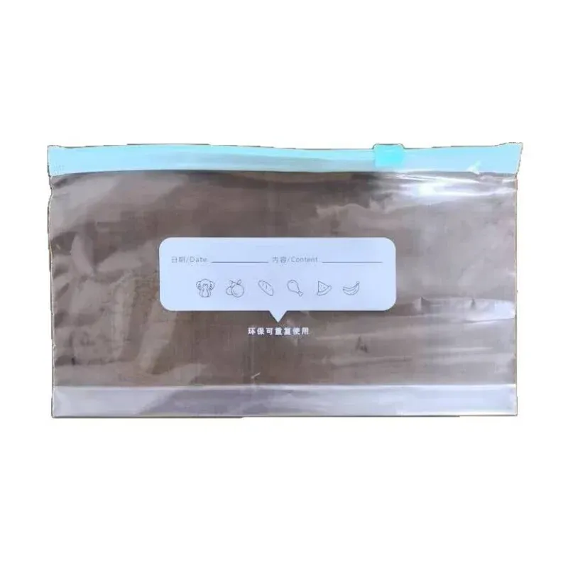 Lot de 45 sacs de conservation alimentaire en silicone, réutilisables et étanches, à fermeture zippée 6