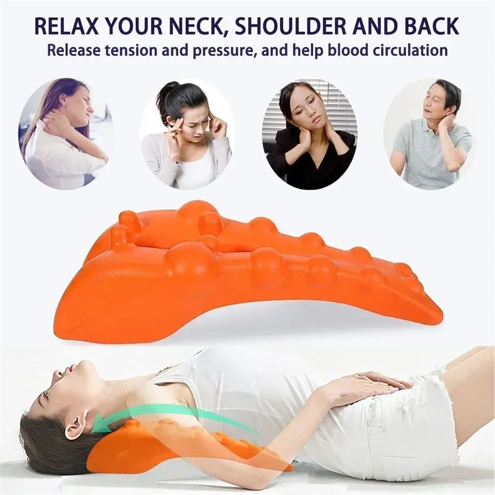 Appareil de traction cervicale et masseur de cou pour vertèbres cervicales, civière d'épaule et masseur de points de déclenchement, dispositif d'acupression pour la nuque 2