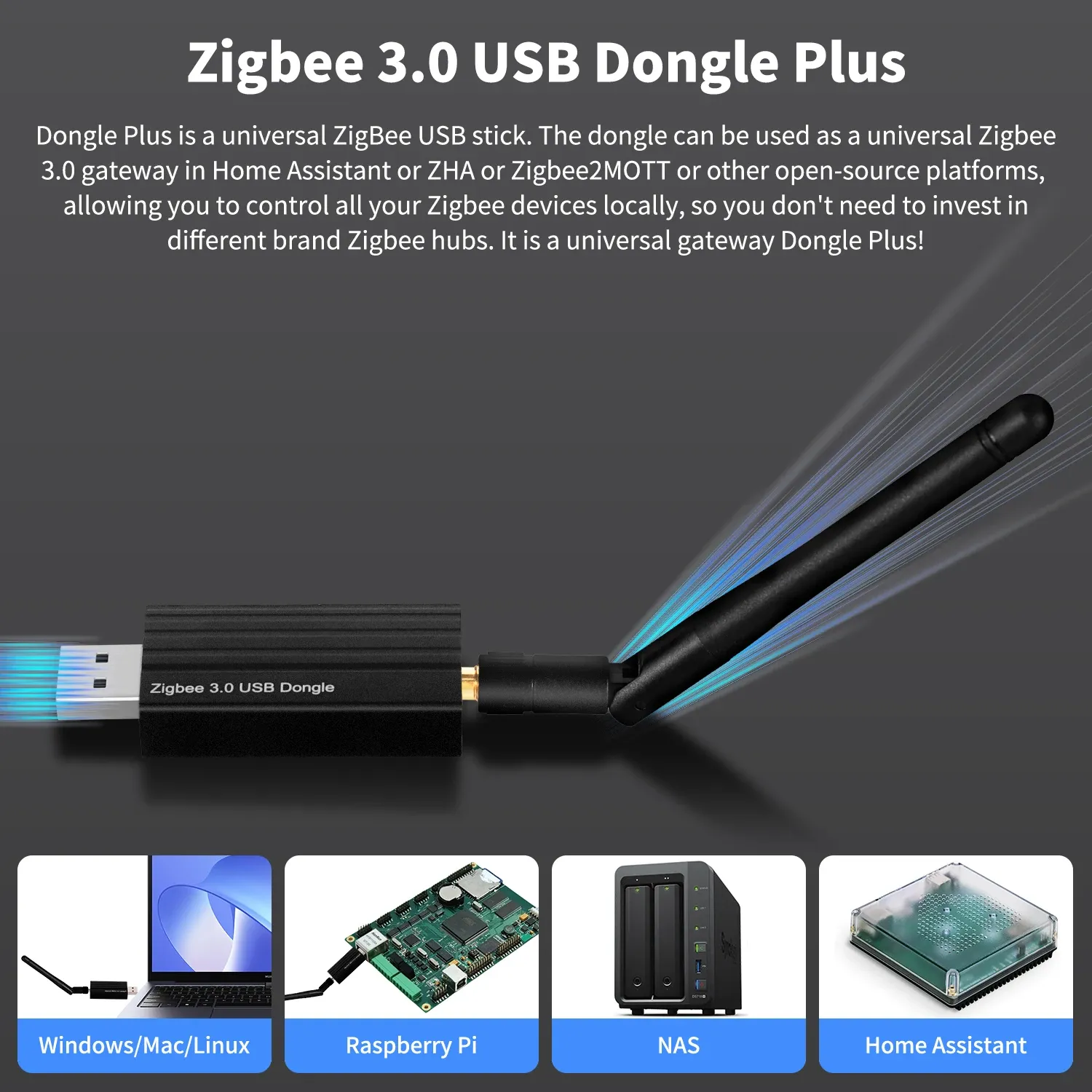 Clé USB Zigbee 3.0 Plus en situation