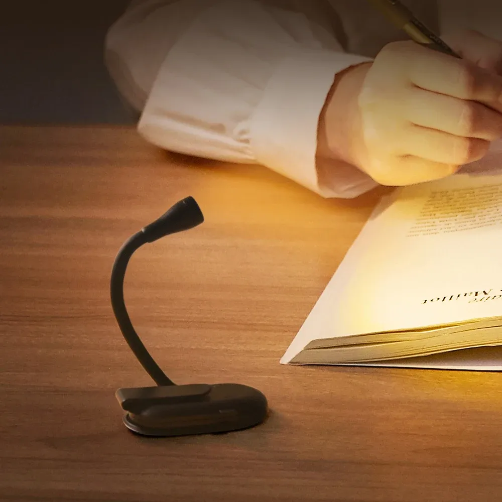 Lampe de lecture LED en utilisation