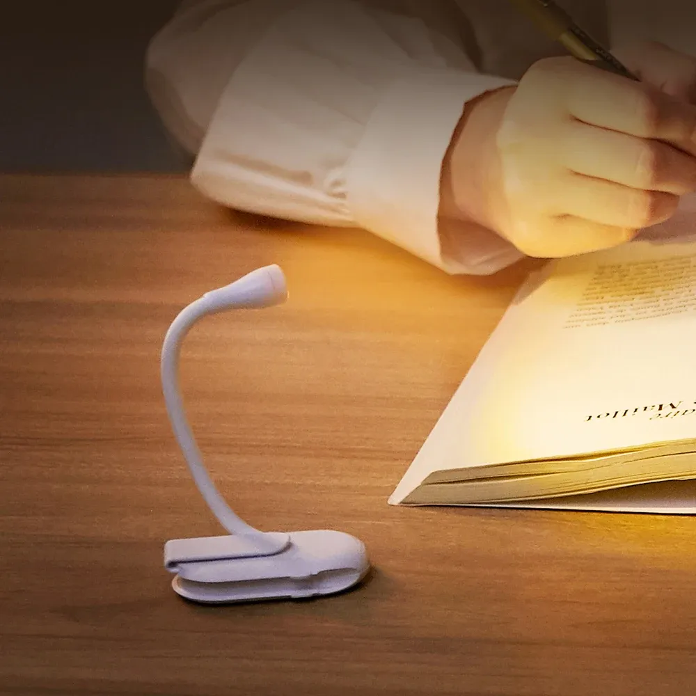 Lampe de lecture LED rechargeable à clipser