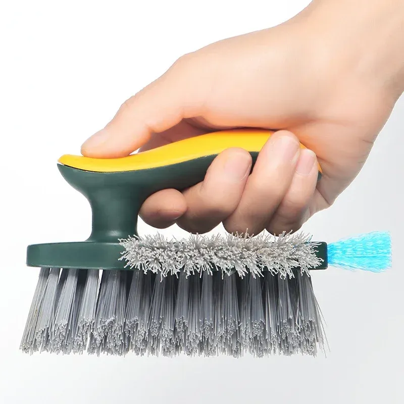 Brosse de nettoyage 4 en 1 en forme de V pour la cuisine, carrelage et vitres - Image 1
