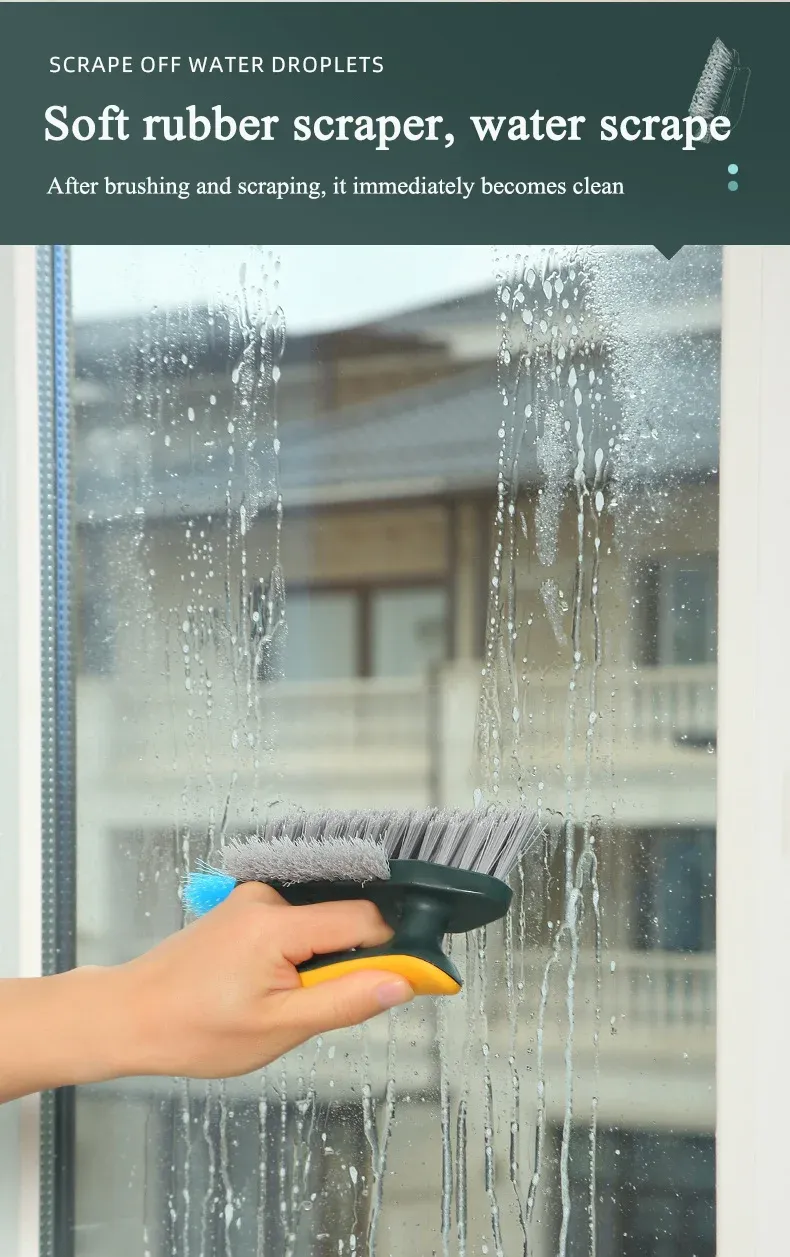 Poignée incurvée de la brosse de nettoyage