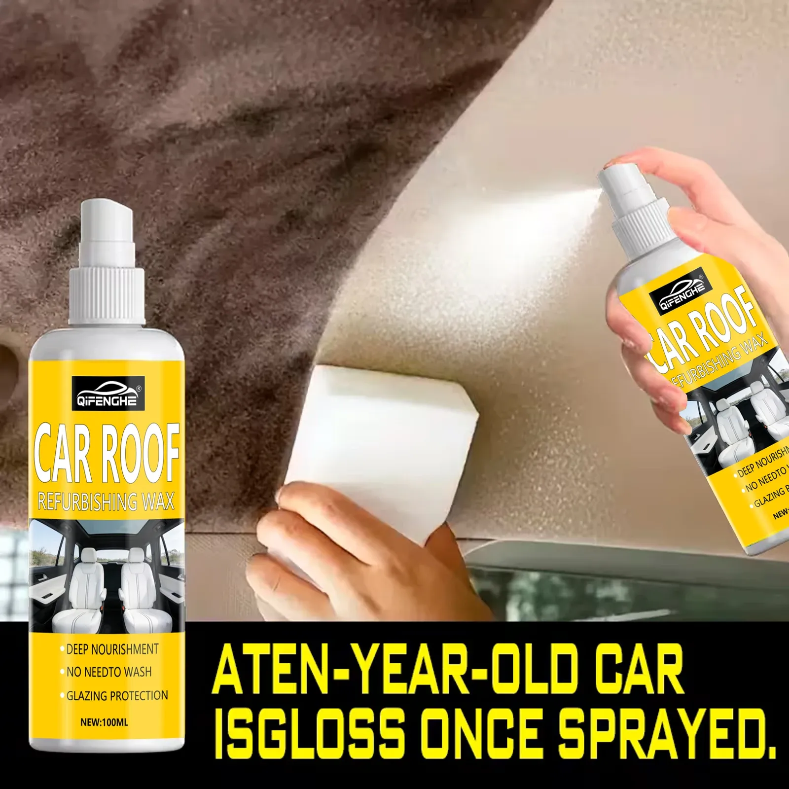 Spray intérieur professionnel pour véhicule