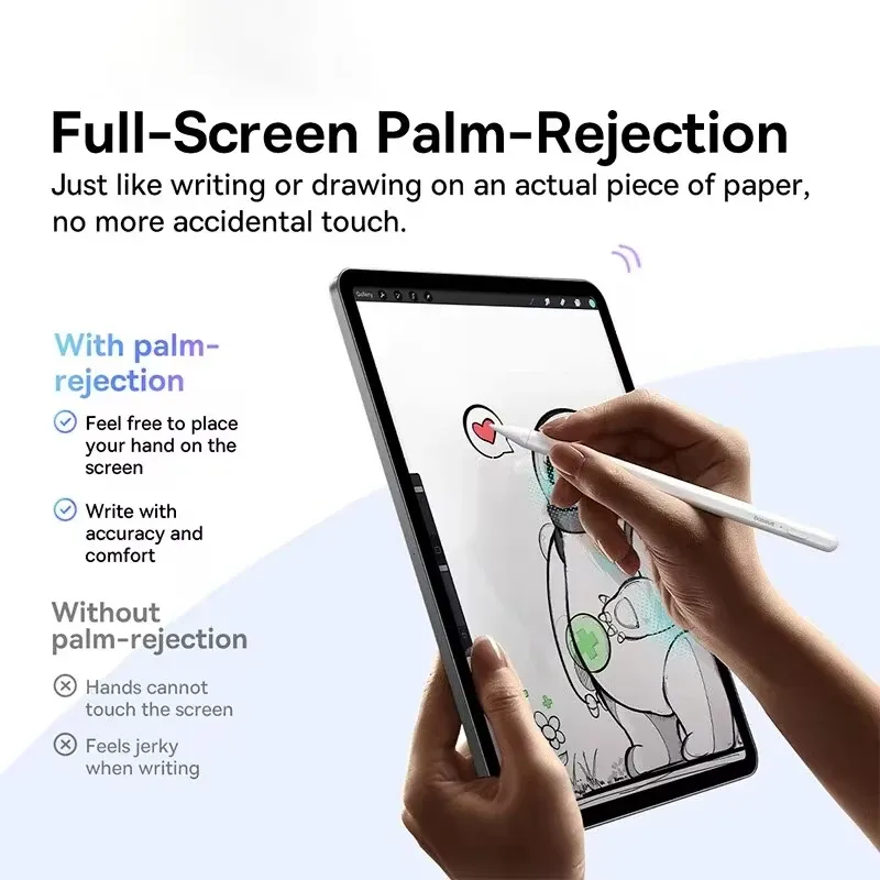 Stylet Lite avec LED pour Apple iPad, rejet de paume, design magnétique, stylet tactile pour iPad Pro 2018-2023 5