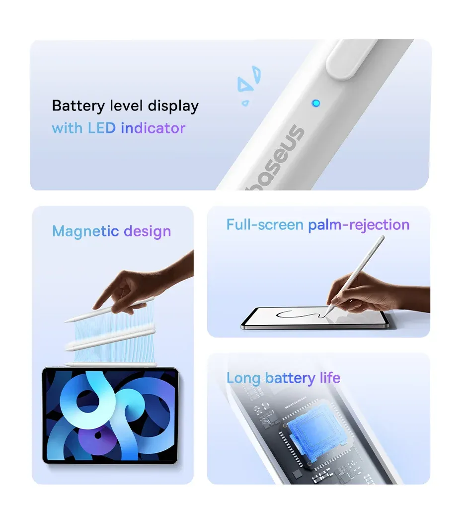Stylet Lite avec LED pour iPad en situation d'utilisation