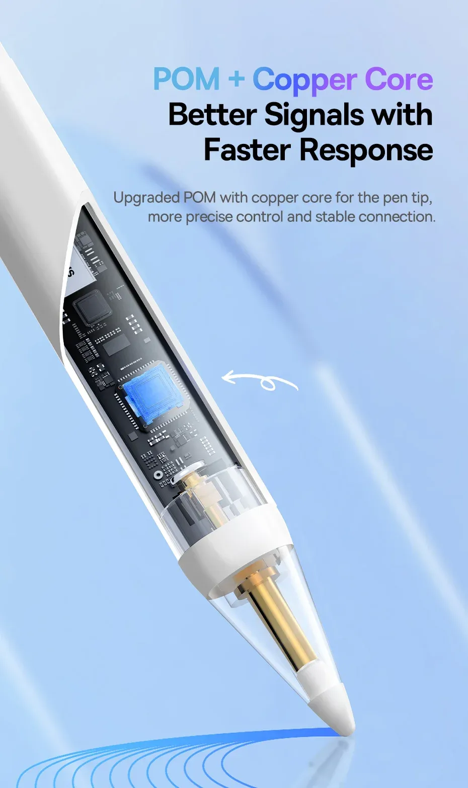 Stylet Lite avec LED pour iPad, mise en situation créative