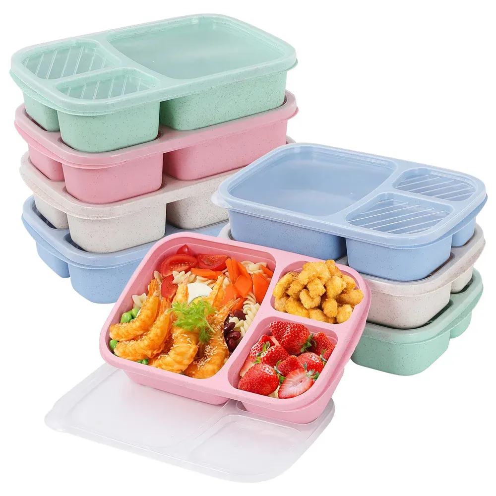 Boîte Bento à 3 compartiments, vue d'ensemble