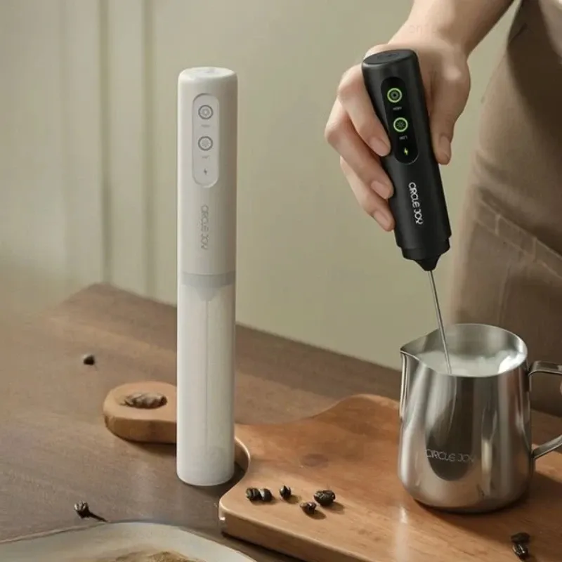 Mousseur à lait électrique portable pour café, avec fouet multifonction