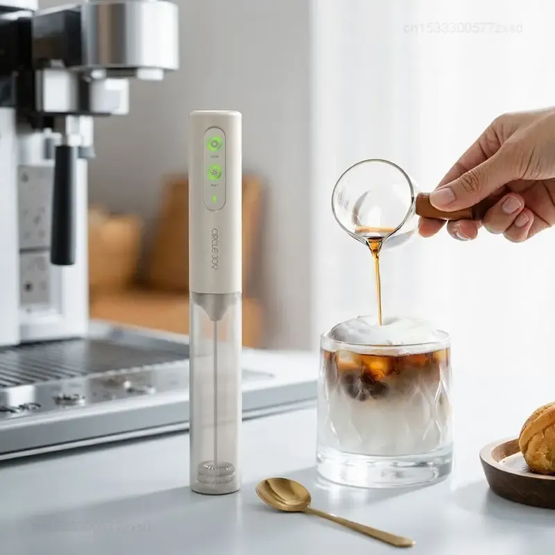 Mousseur à lait électrique portable pour café, avec fouet multifonction 2