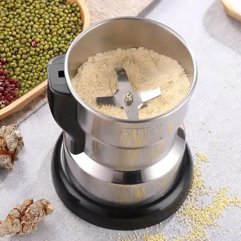 Moulin à café électrique multifonctionnel 400 W pour céréales, noix, haricots et épices - Image 1