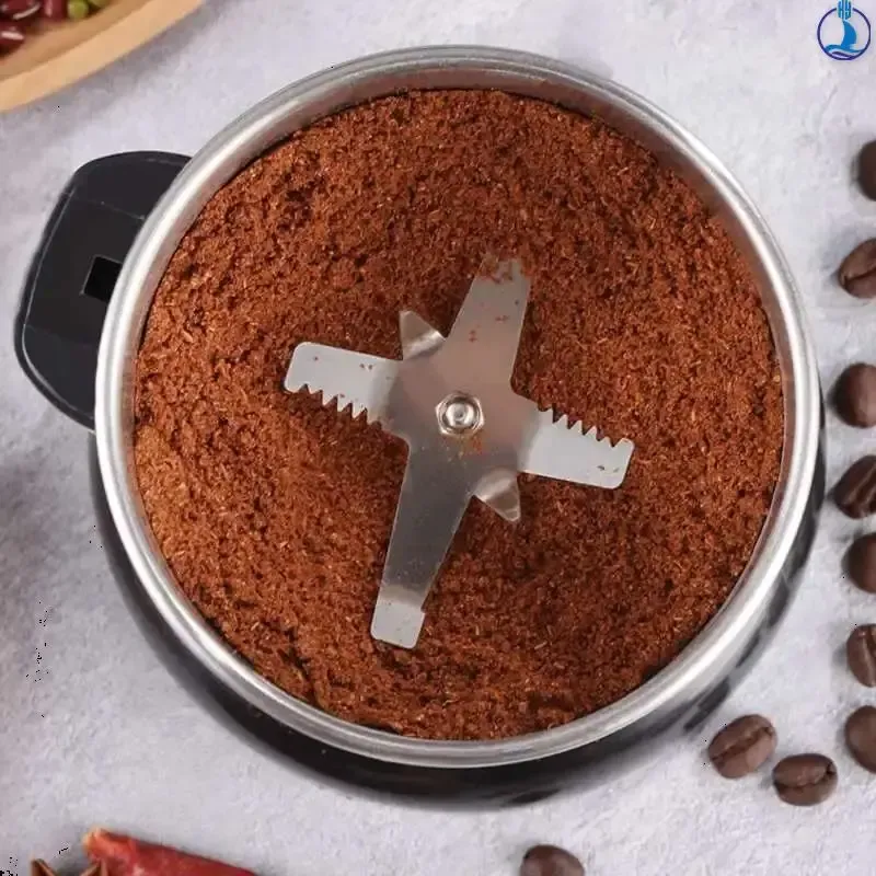 Moulin à café électrique multifonctionnel 400 W pour céréales, noix, haricots et épices 6