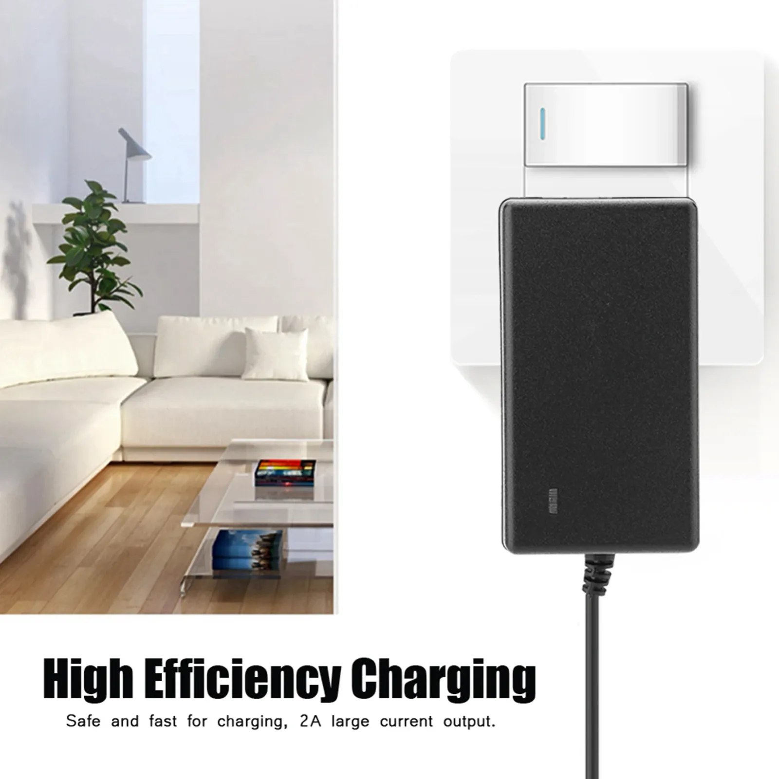 Chargeur de batterie lithium-ion, finition soignée