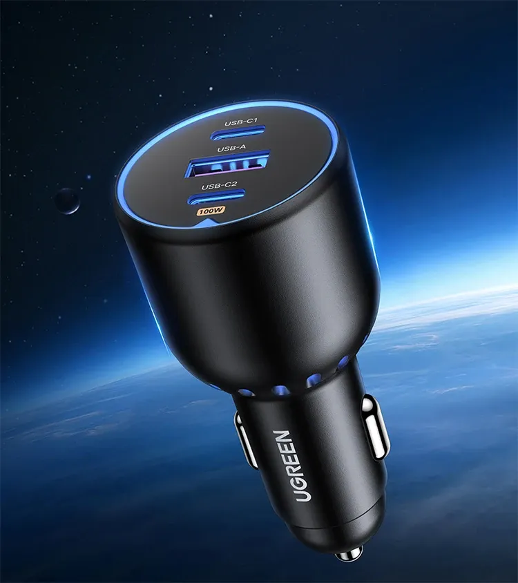 Chargeur de voiture UGREEN, vue d'ensemble du produit