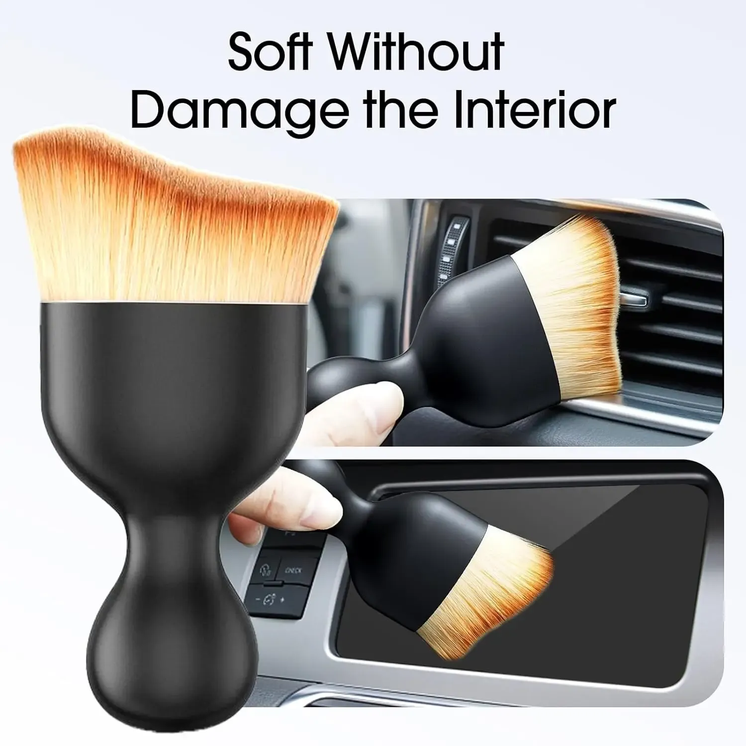 Détail de la brosse de nettoyage pour l'habitacle